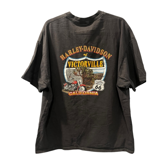 Harley-Davidson Other - Vintage 2000 Harley Davidson Flame T-Shirt Size 2XL Route 66 California Biker